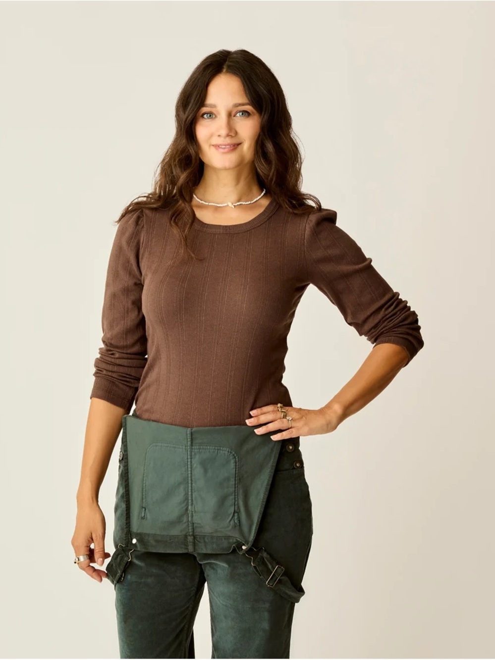 Carve Designs Ever Top -  Ribbed Long-Sleeve Top - NWOT